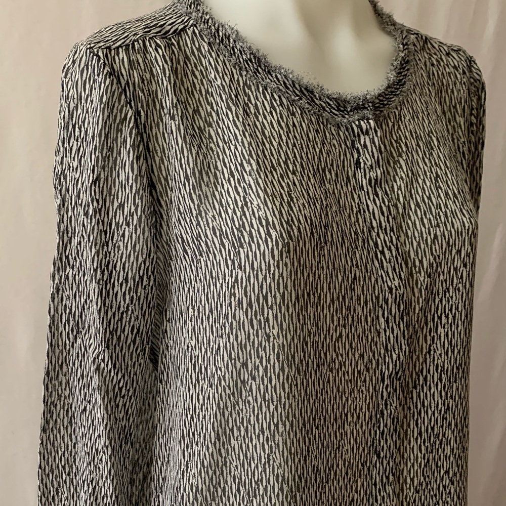 SCOTCH & SODA Long Sleeve Shirt With Frayed Edging - Picture 3 of 11
